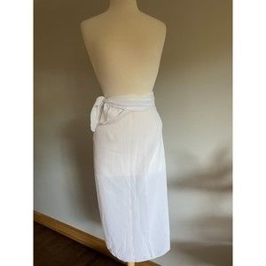 NWT White Semi Sheer Beach Cover Up Swim Cover Up O/S